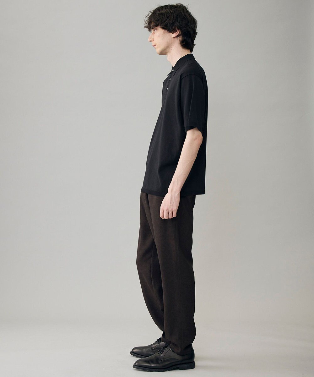UNFILO MENS リネンライク イージーテーパード 