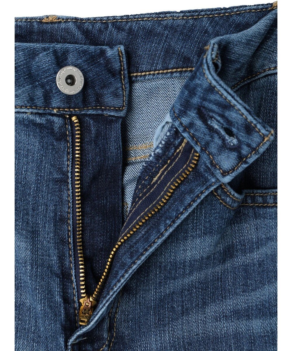 earth music&ecology セルフカットセミフレアデニムパンツ 