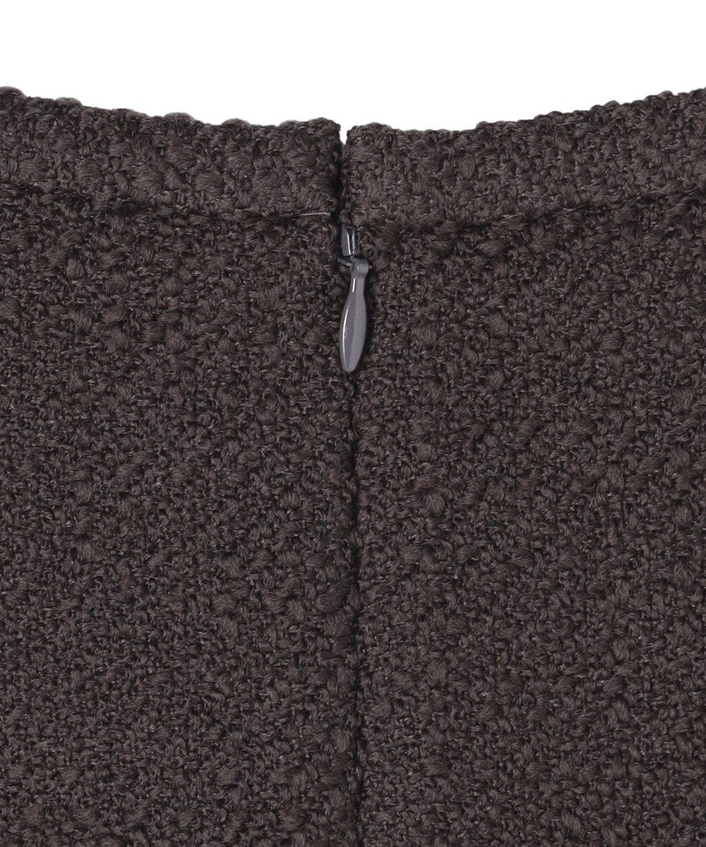 BEIGE， MULLIN / ウールツイードフロントベントスカート 