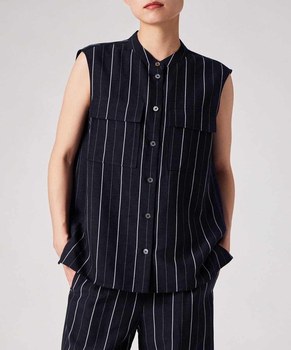 Paul Smith ストライプ ノースリーブシャツ 