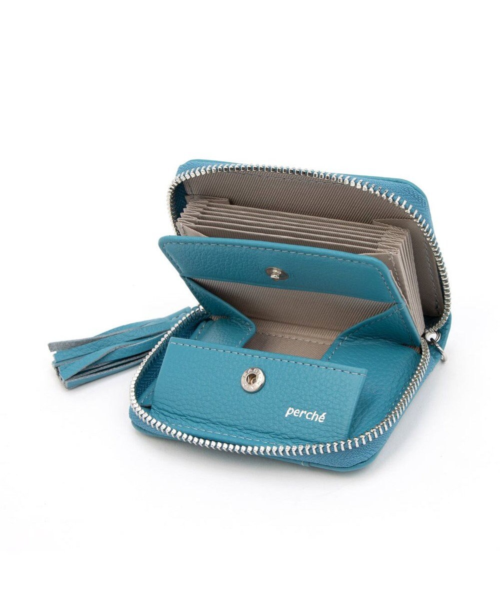 UNBILLION ペルケ perche / ドット型押し・ジャバラチャームウォレットショルダー 