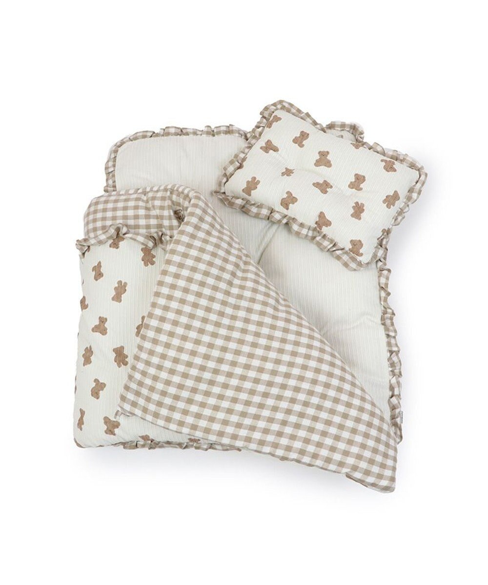 PET PARADISE ペットパラダイス ペット木製ベッド＆くまちゃん柄布団 