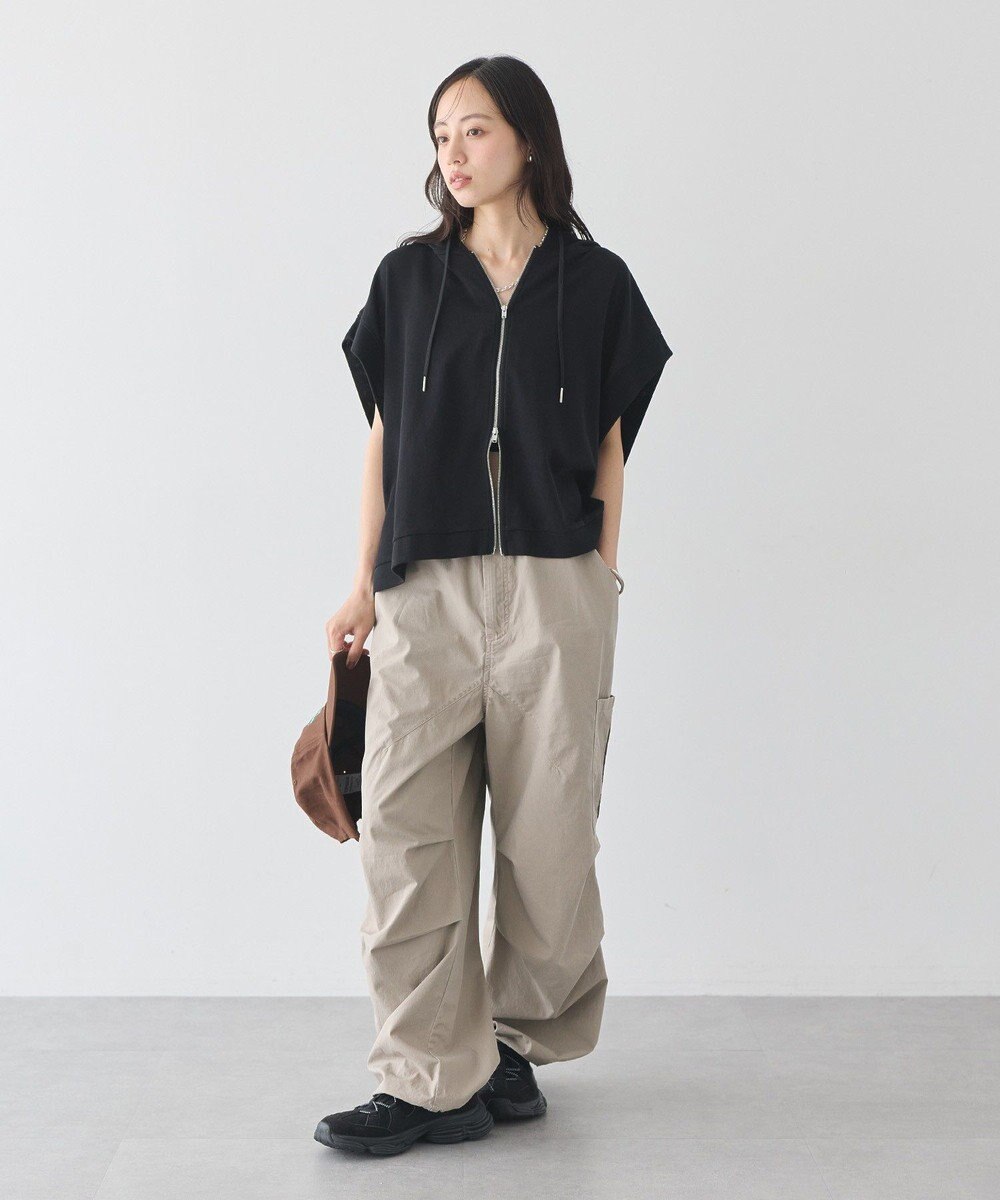 earth music&ecology シアーダンボールフーディーベスト 