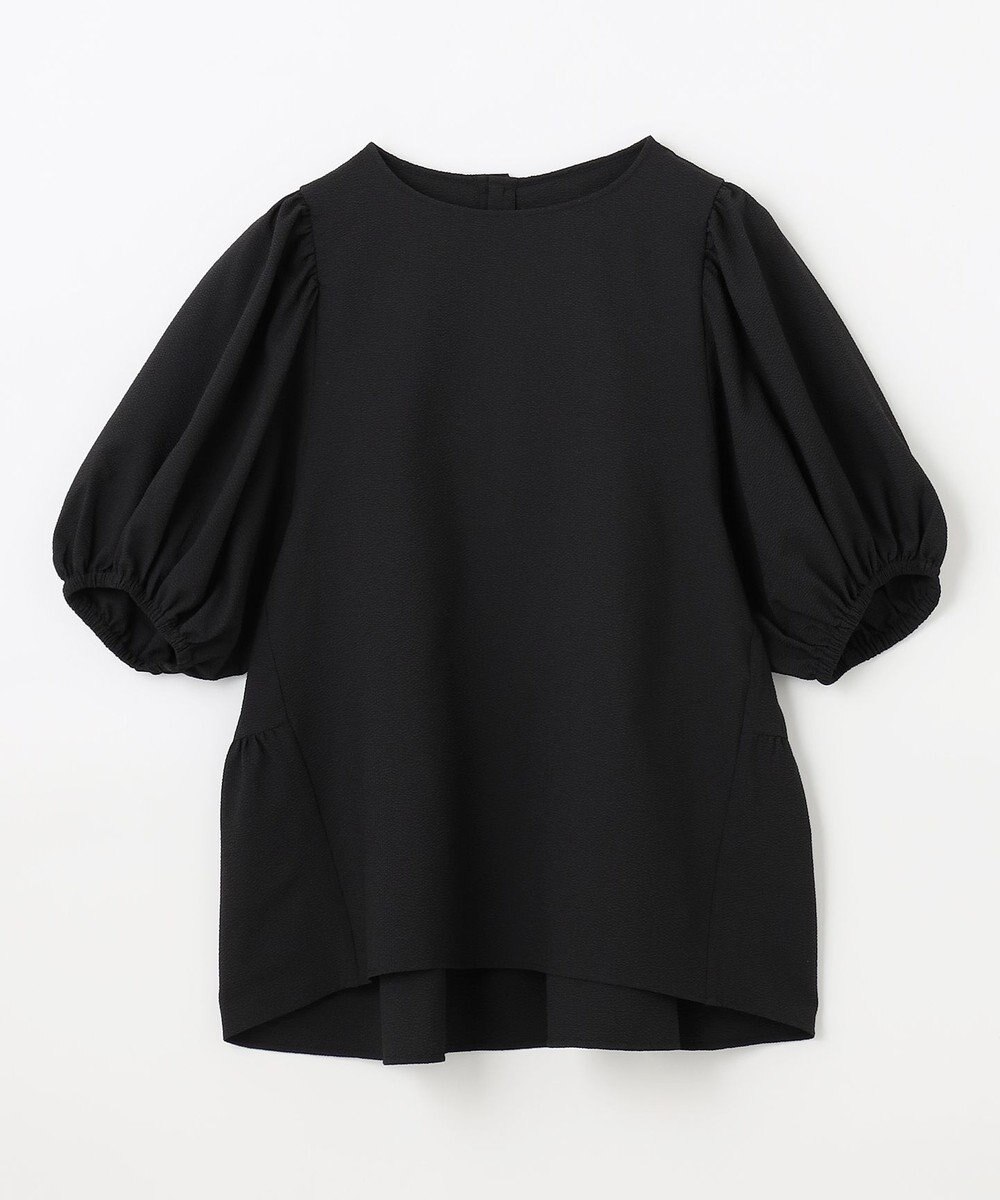 ANY サッカーギャザーバックペプラムブラウス 