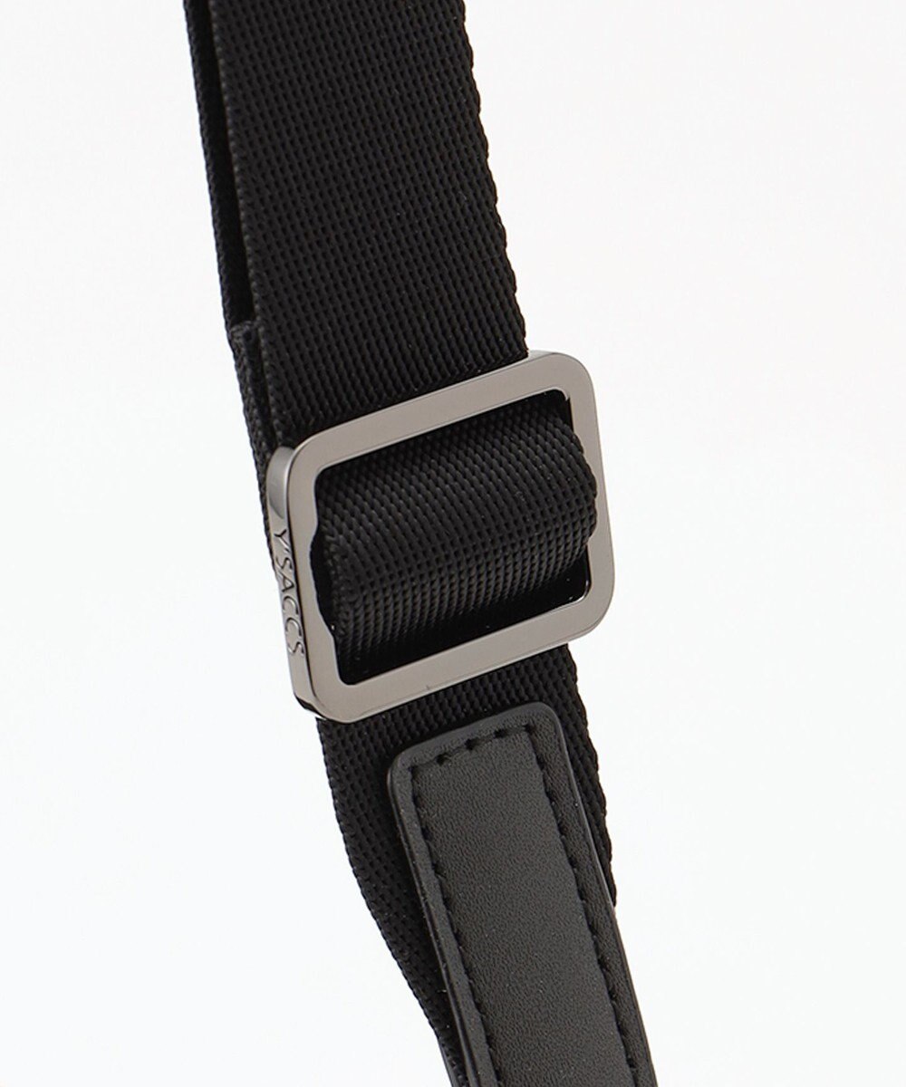 Y'SACCS はっ水ドットジャカード リサイクルレザーコンビ ショルダー 