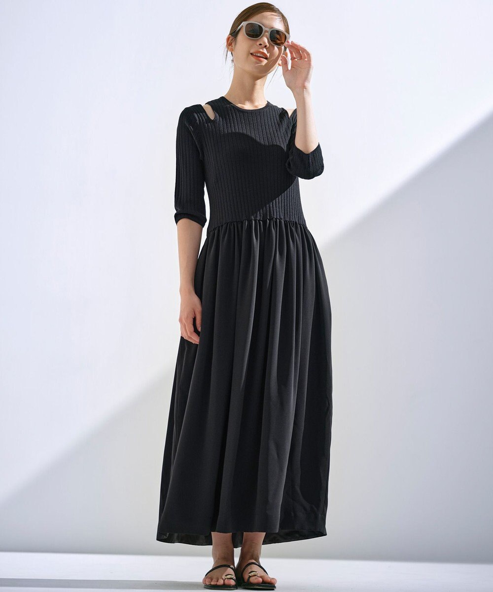 組曲 L 【組曲×setsuko sagittaire】ニットコンビドレス 