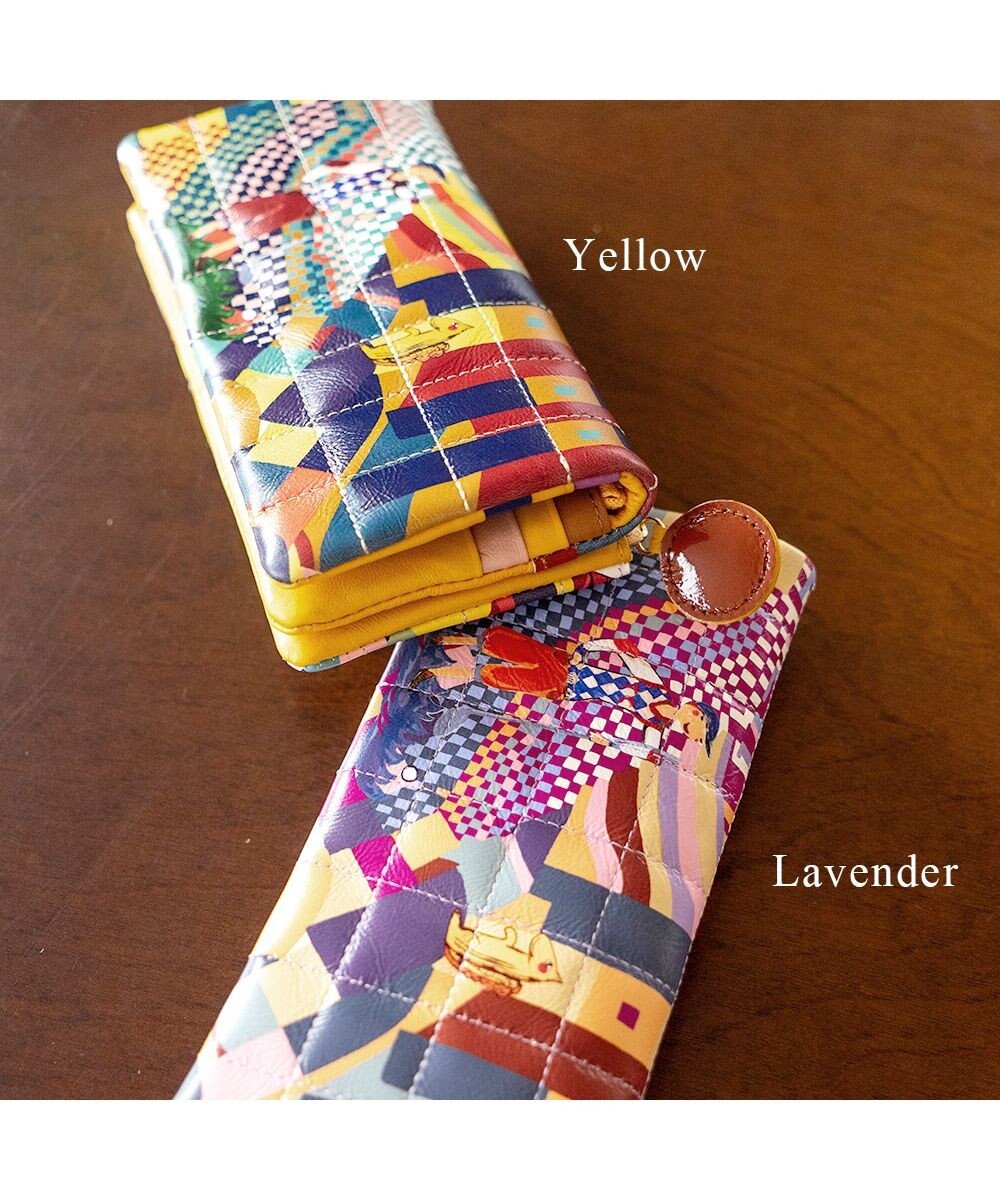 tsumori chisato CARRY カラフルランドスケープ かぶせ 長財布 