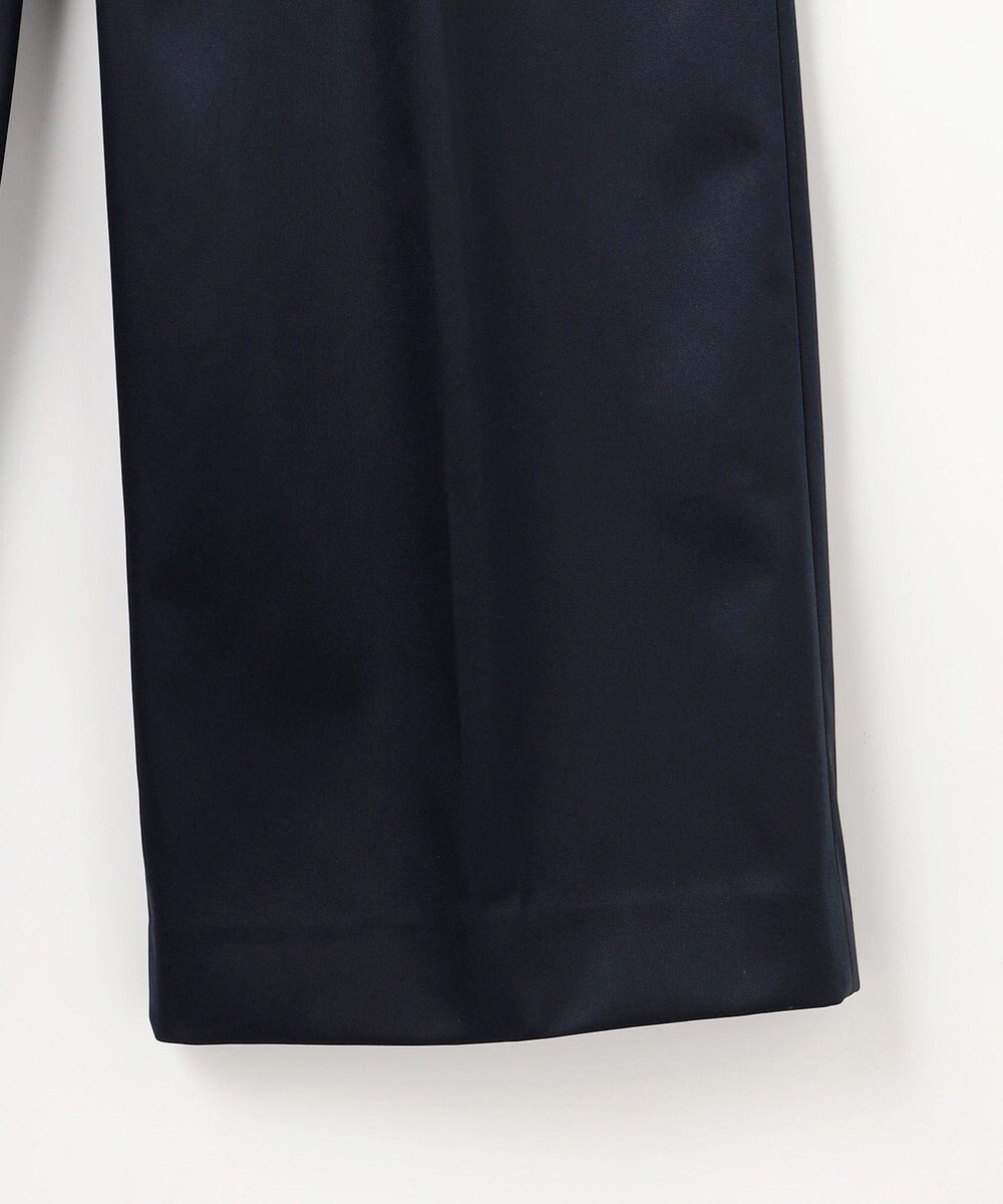 組曲 L バックウォームサテン ドロストワイドパンツ 