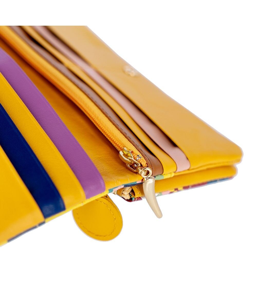 tsumori chisato CARRY カラフルランドスケープ かぶせ 長財布 