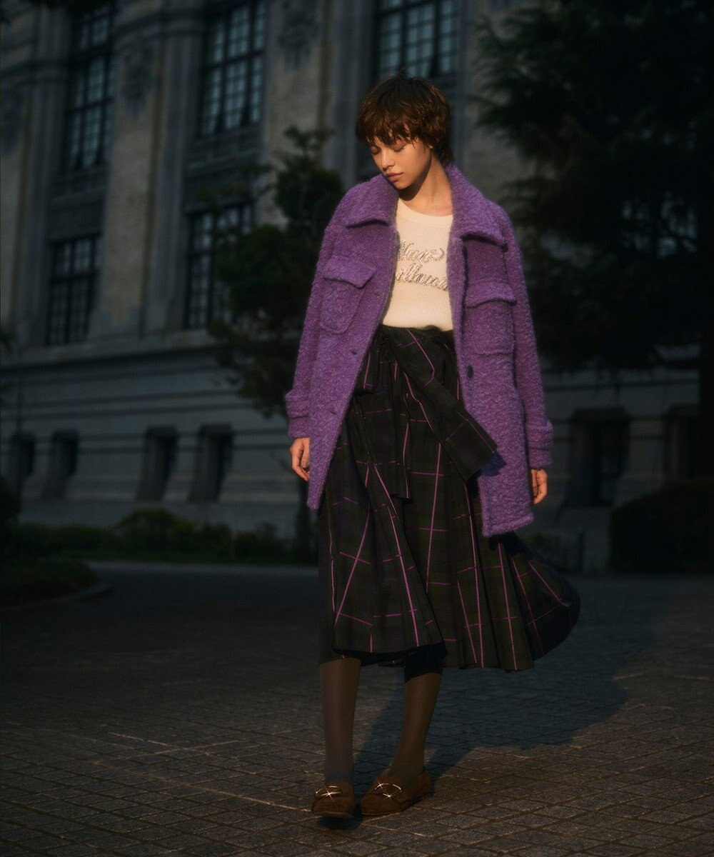 GRACE CONTINENTAL リングウールショートコート 