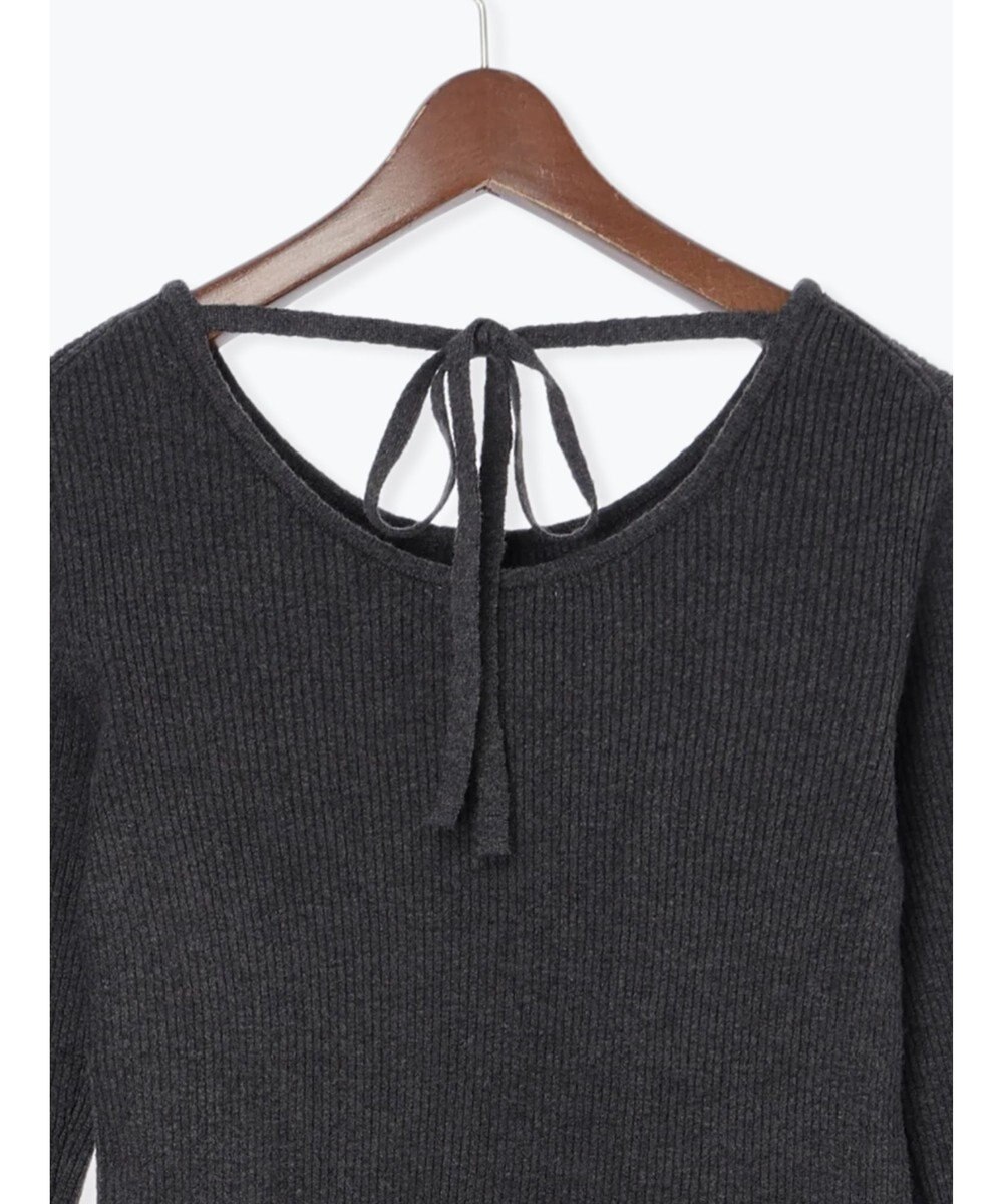 Te chichi 【宮本茉由着用】リブニットドッキングアシメワンピース 