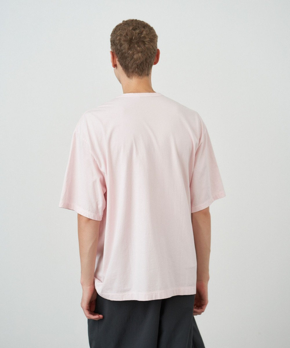 ATON NATURAL DYED NUBUCK | クルーネックTシャツ - UNISEX PINK