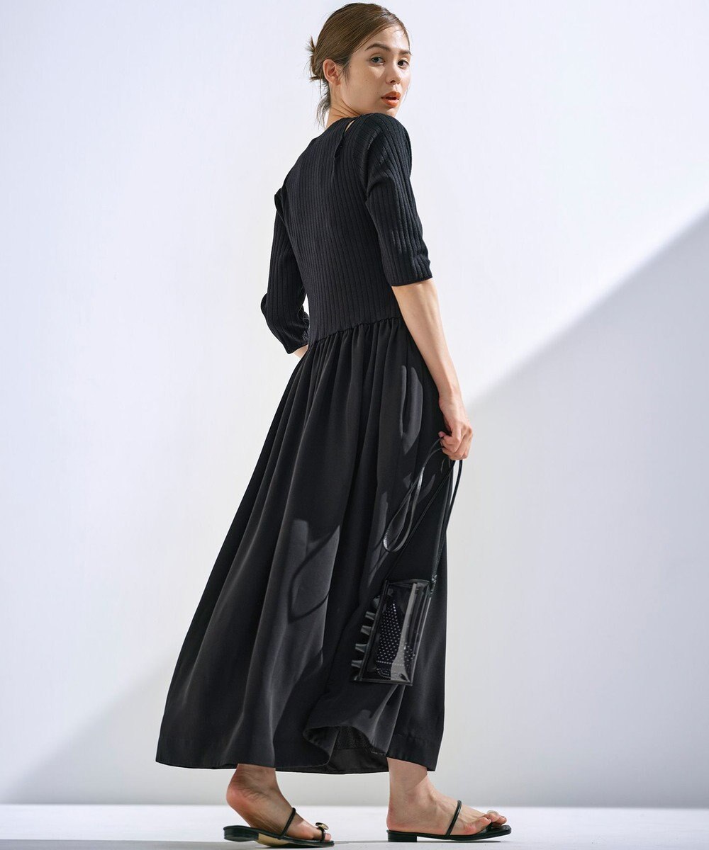 組曲 L 【組曲×setsuko sagittaire】ニットコンビドレス 