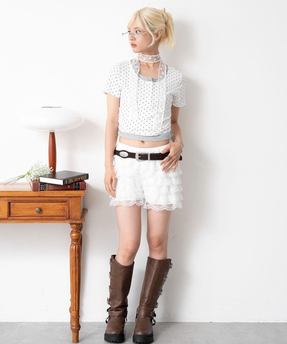 WEGO ヘンリーネックレイヤードT 
