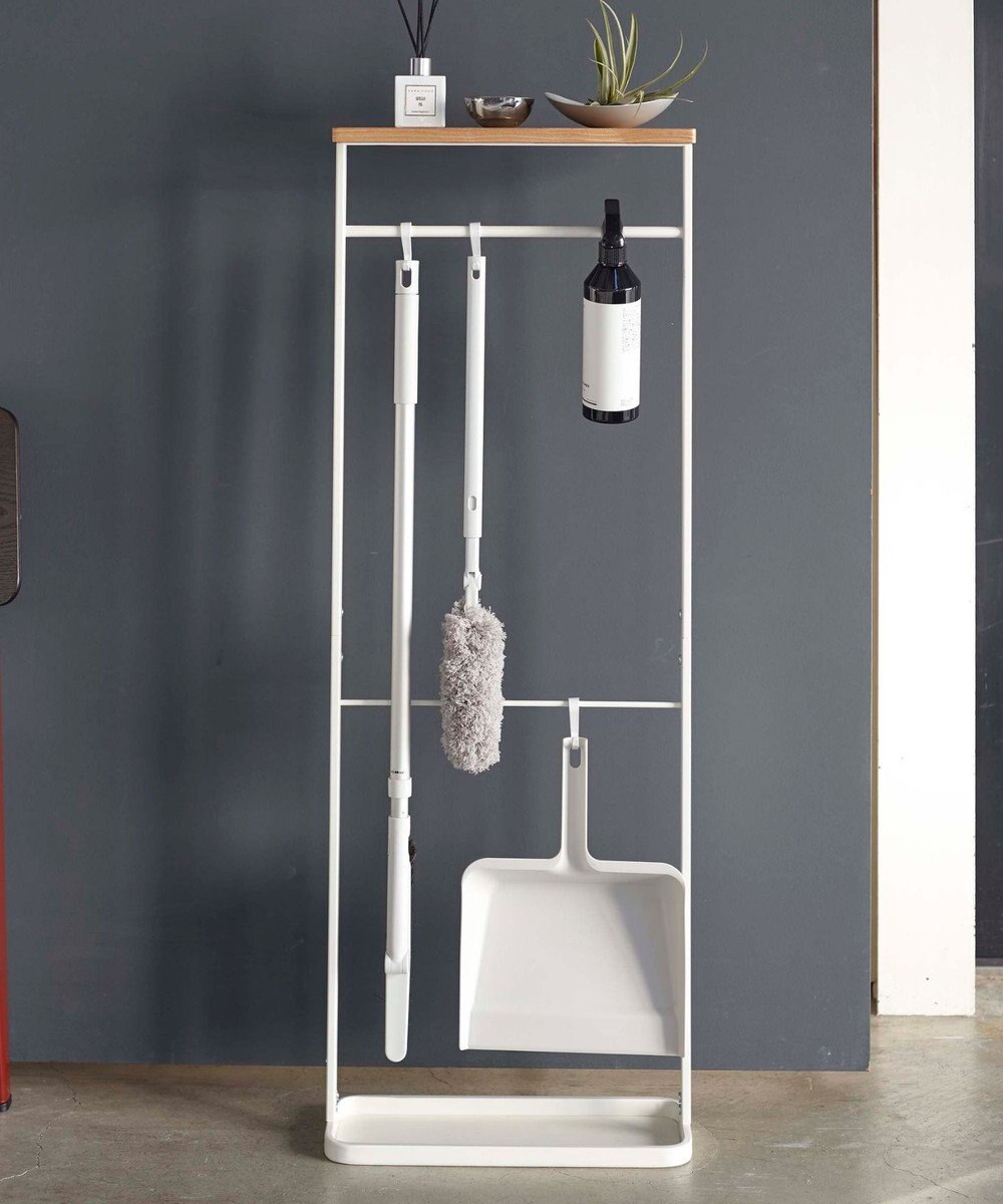 tower 天板付き引っ掛け傘立て タワー  ホワイト 