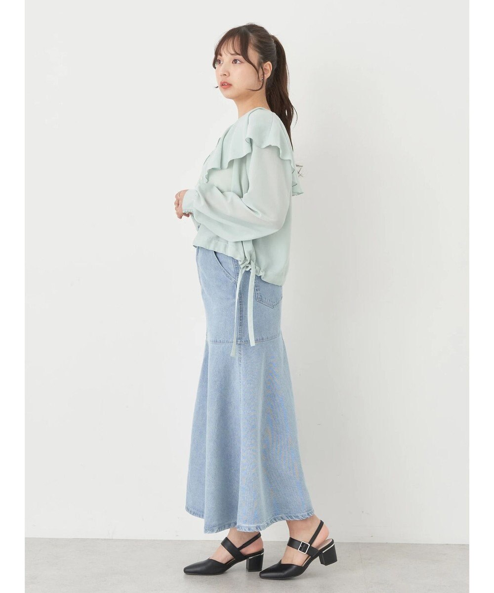earth music&ecology ラッフルシアードロストブラウス 