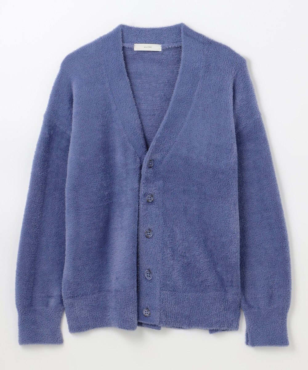 ANY 【洗濯機可】フェザーニットカーディガン 