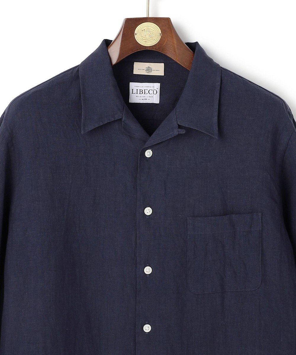 J.PRESS MEN 【LIBECO】リネンオープンカラー シャツ 