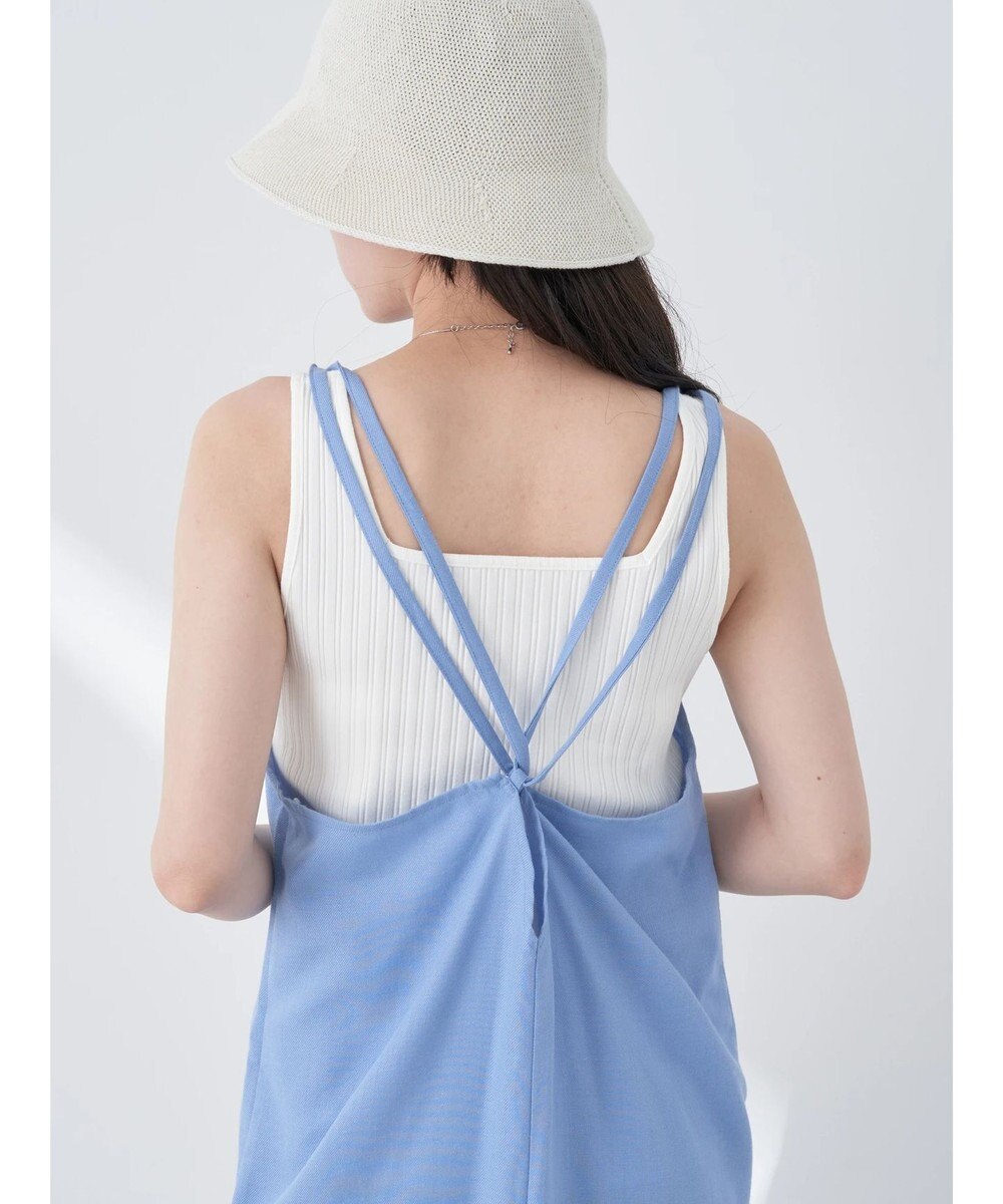 earth music&ecology リサイクルポリエステルブレンドキャミワンピース 