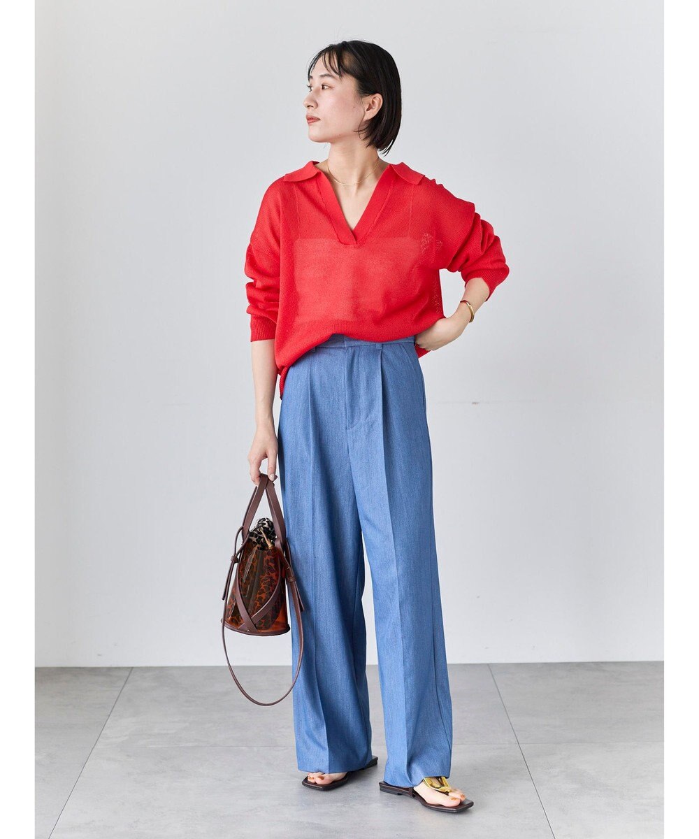 Te chichi メッシュスキッパーポロニット 