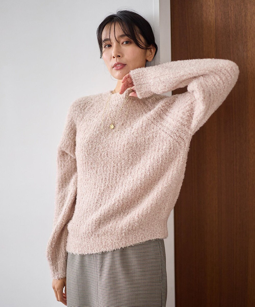 ANY カーリーファンシーニット 