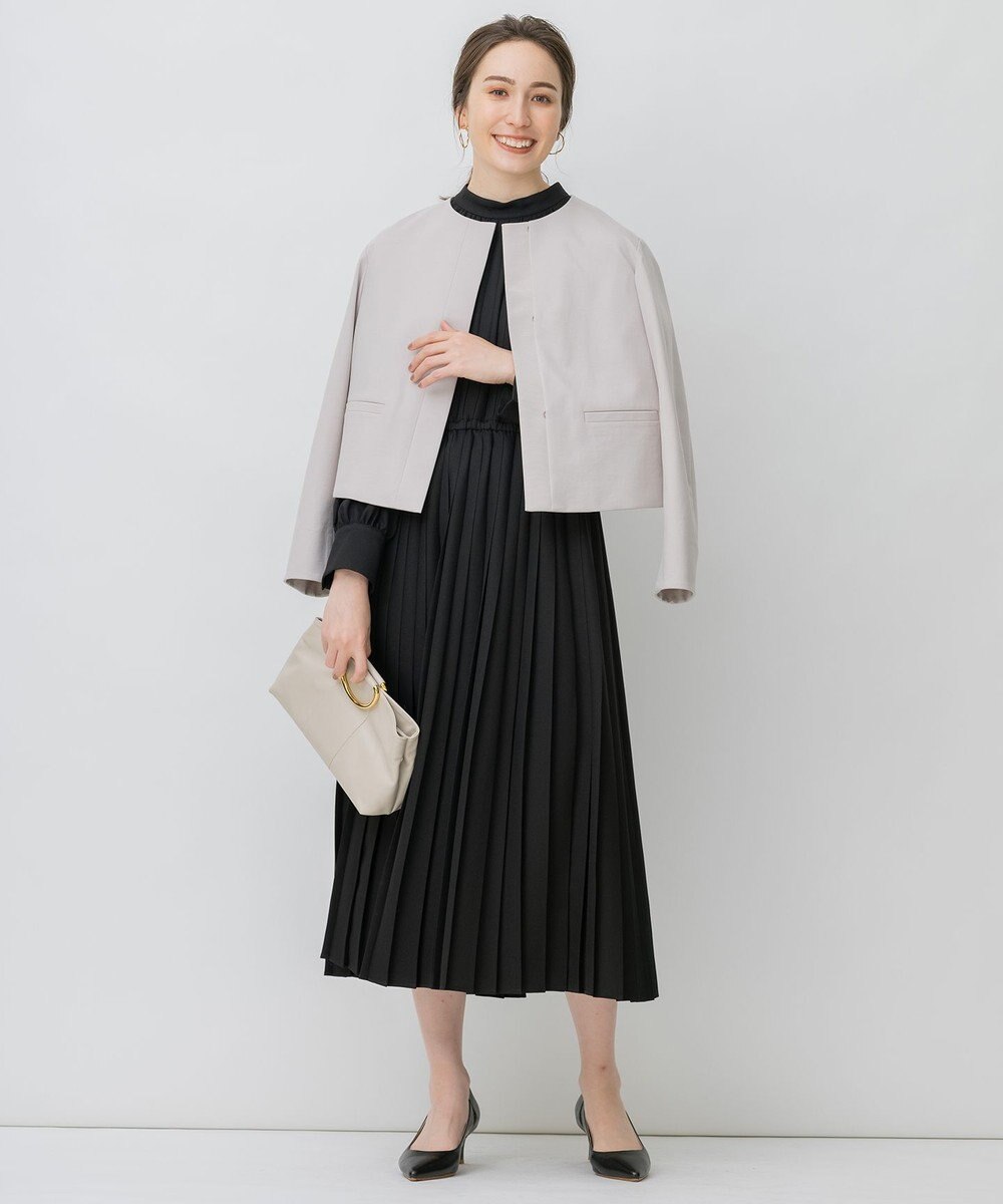 自由区 L 360°FREEウォッシャブノーカラージャケット 