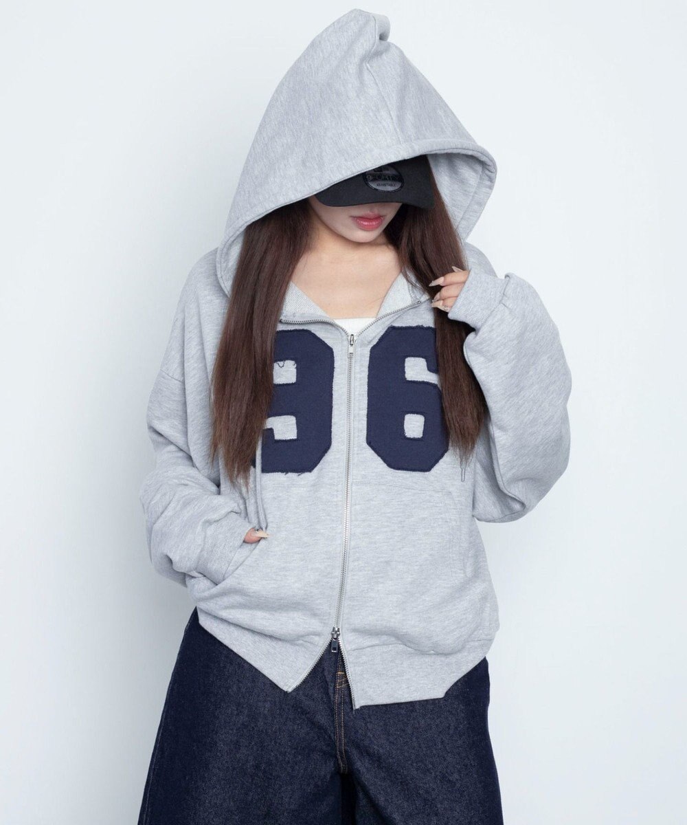 WEGO グラフィックZIPパーカー 