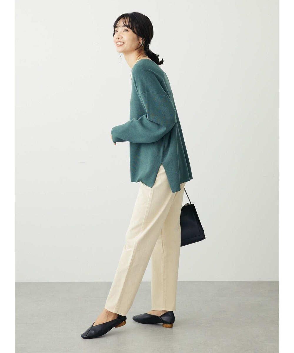 Green Parks 洗える　ミラノリブ編みニットプルオーバー 