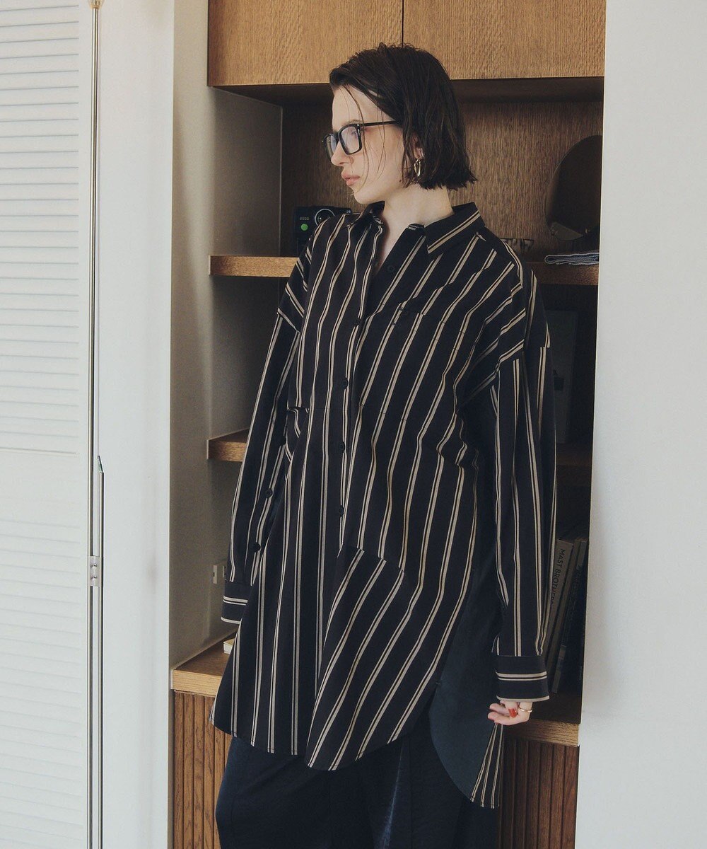 YECCA VECCA 2way袖デザインロングシャツ 