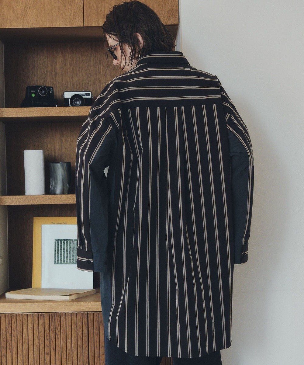 YECCA VECCA 2way袖デザインロングシャツ 