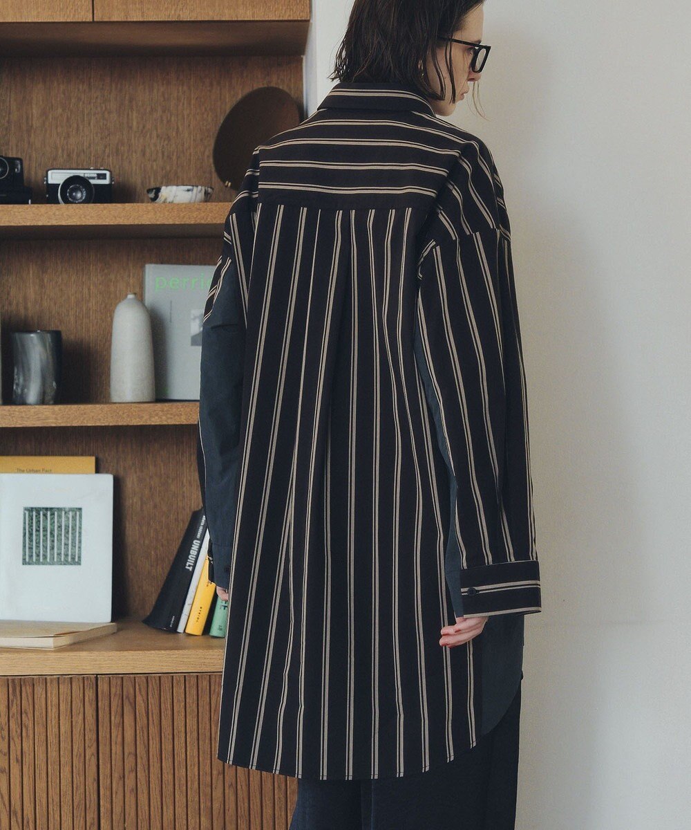 YECCA VECCA 2way袖デザインロングシャツ 