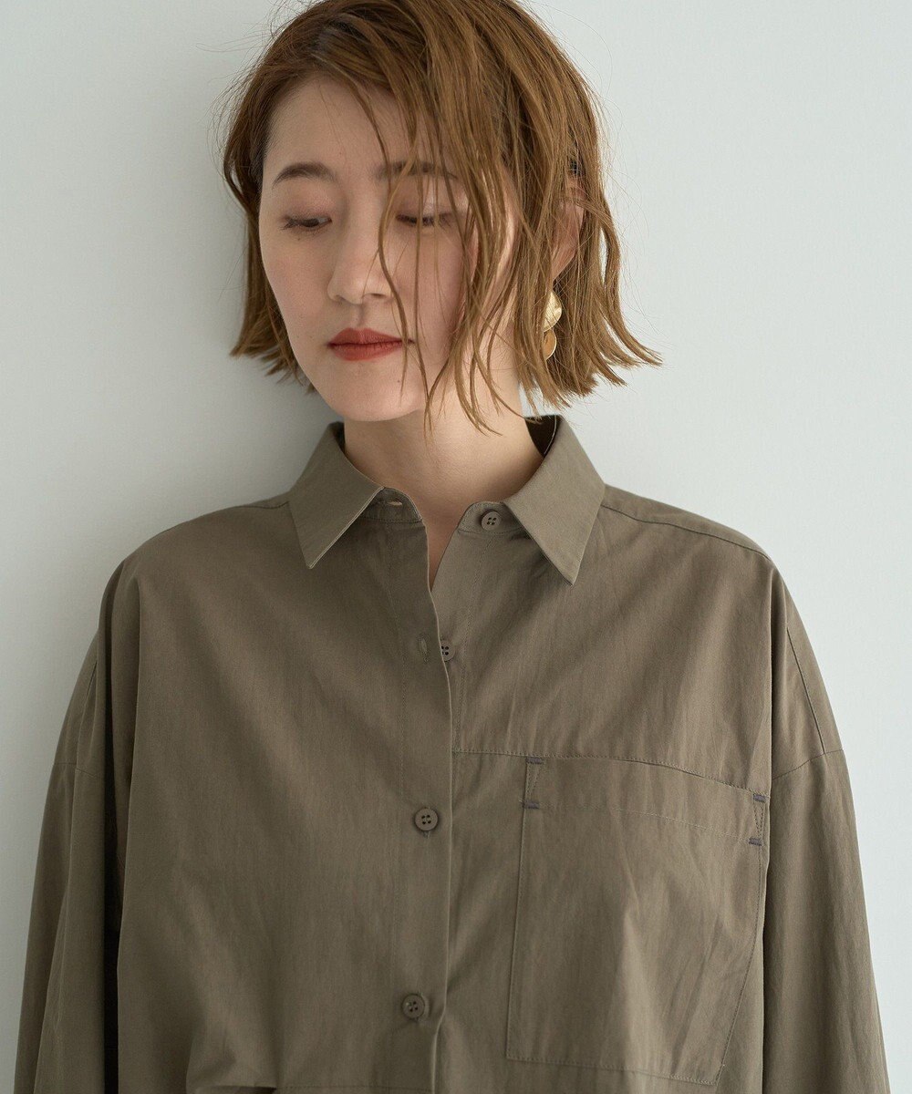 YECCA VECCA 2way袖デザインロングシャツ 