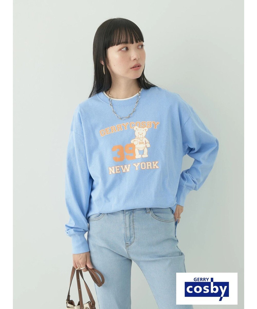 earth music&ecology Ｃｏｓｂｙ×ｅａｒｔｈ　ベアープリントロングＴシャツ 