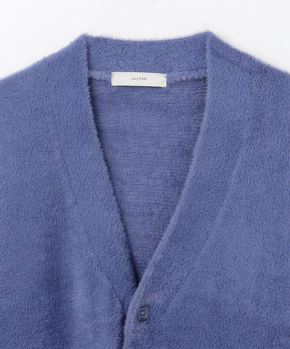 ANY 【洗濯機可】フェザーニットカーディガン 