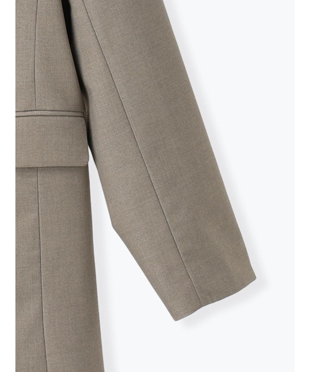 Te chichi ノーカラーダブルブレストジャケット 