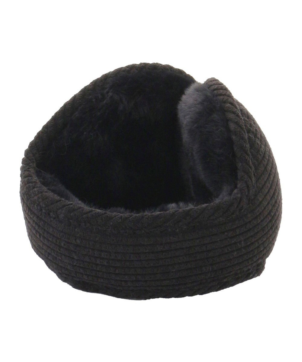 MOONBAT FURLA(フルラ) コーデュロイ×ファー バックアームイヤマフ 