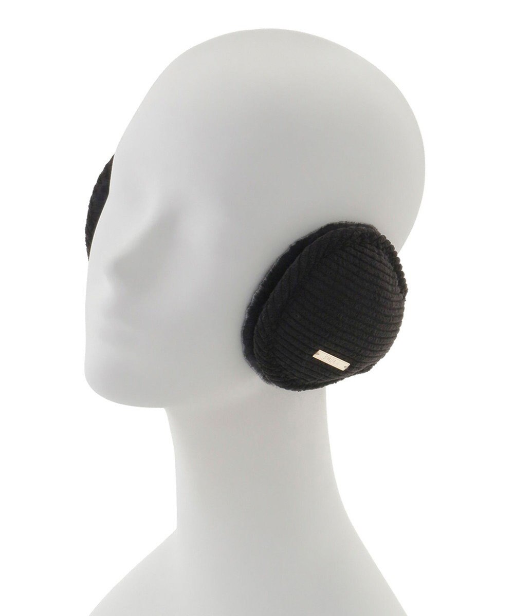 MOONBAT FURLA(フルラ) コーデュロイ×ファー バックアームイヤマフ 