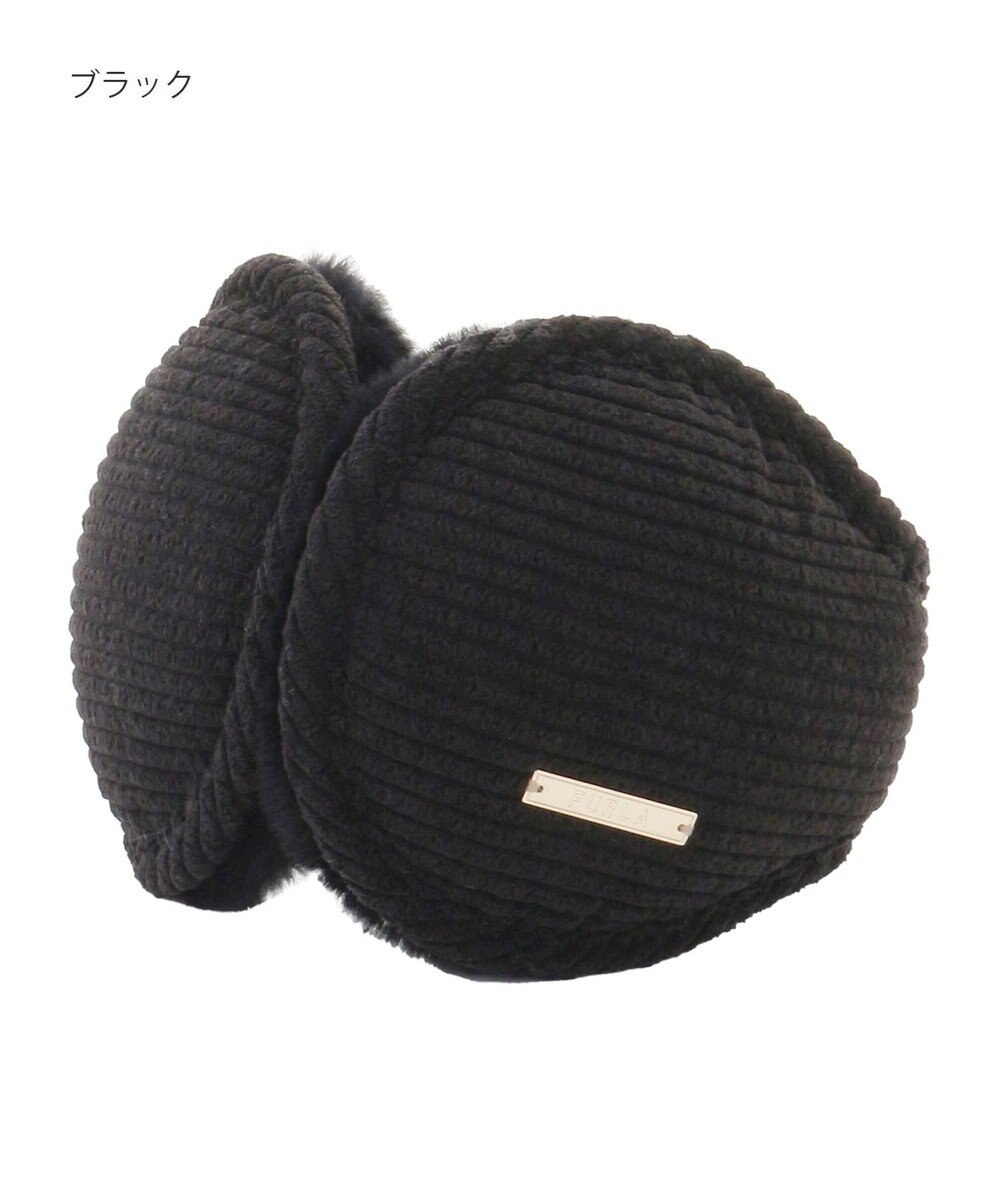 MOONBAT FURLA(フルラ) コーデュロイ×ファー バックアームイヤマフ 