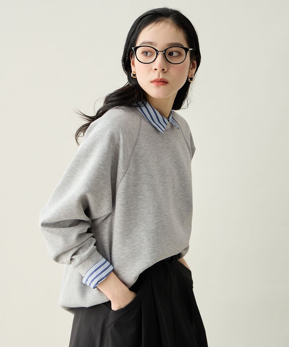 ANY L ダンボールバックリブプルオーバー 