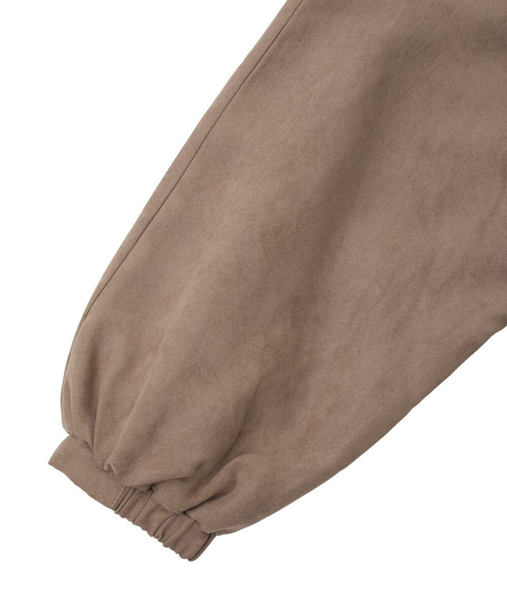 Green Parks スウェードライクギャザーブルゾン 