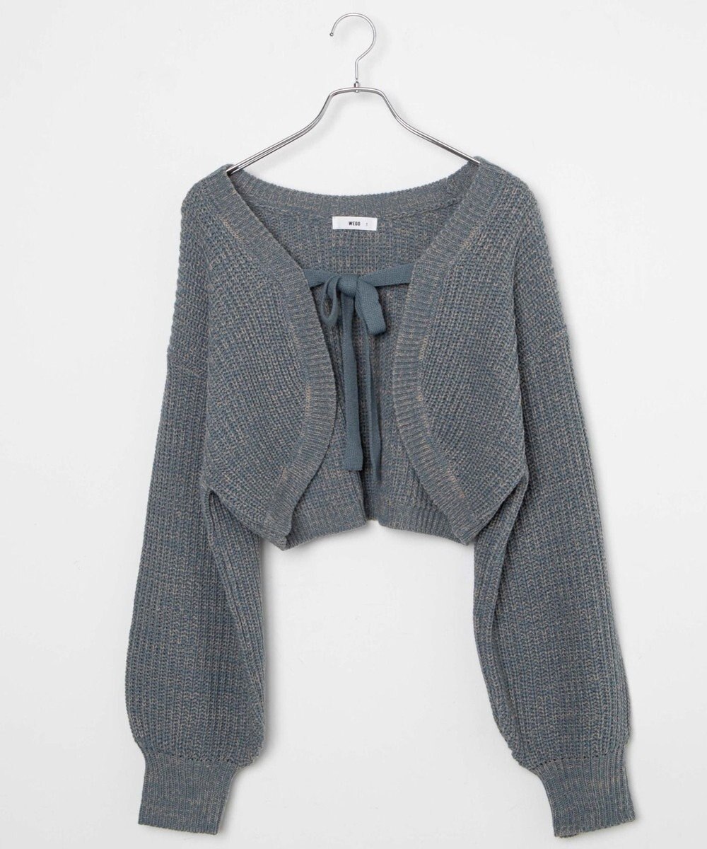 WEGO リボンニットボレロ 