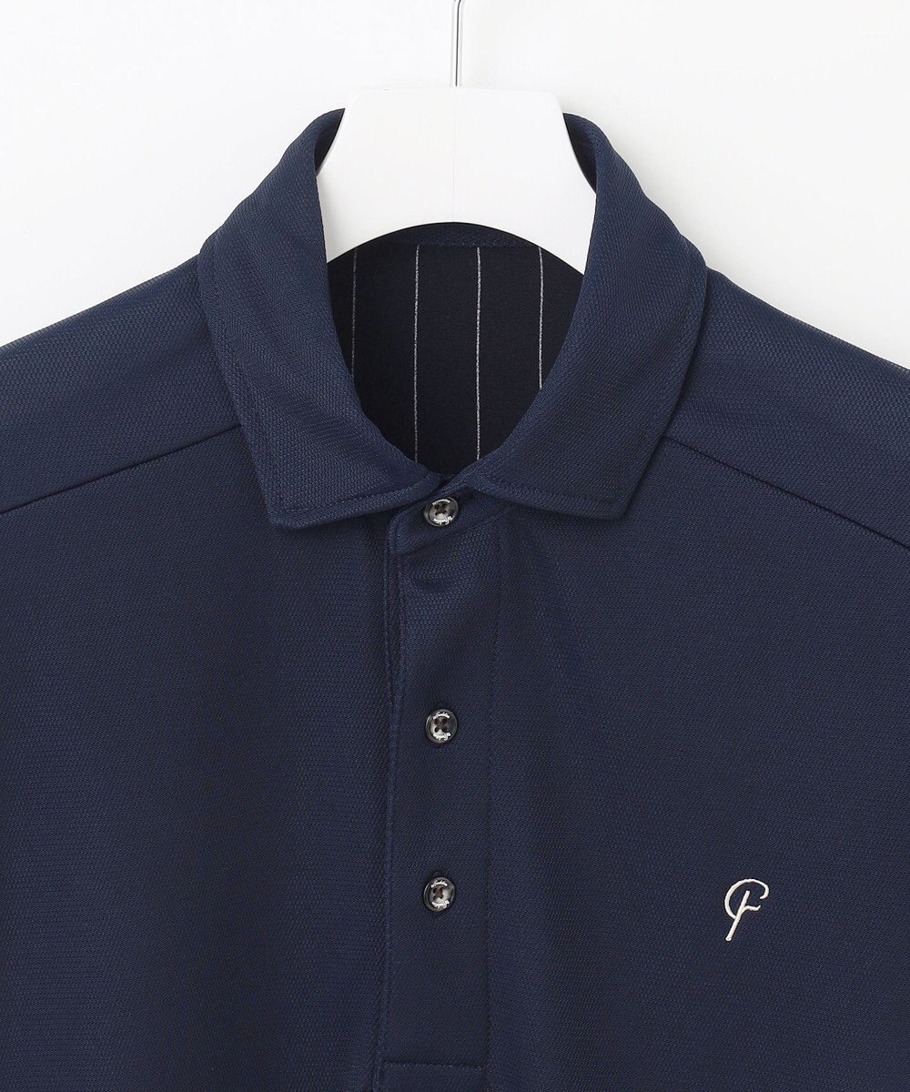 23区GOLF 【23Fondation/MEN】【UVケア】ハイブリッド ポロシャツ 