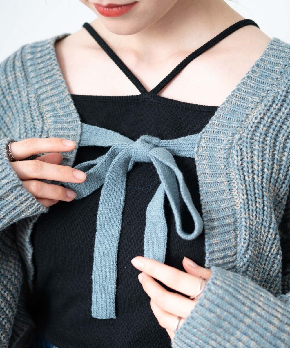 WEGO リボンニットボレロ 