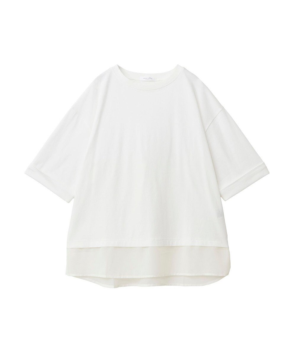 Green Parks ５分袖裾シアードッキングチュニック 