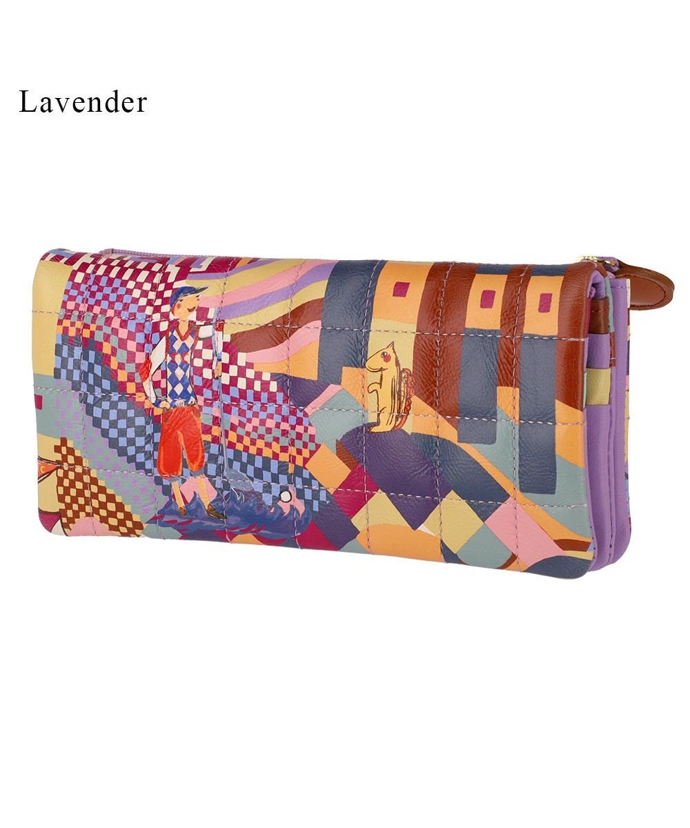 tsumori chisato CARRY カラフルランドスケープ かぶせ 長財布 