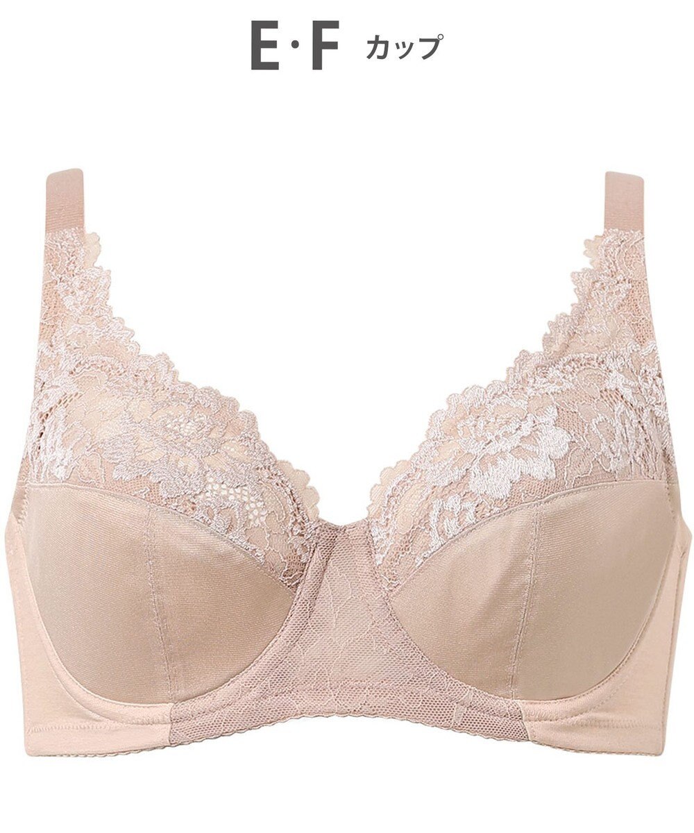 Wing ブラジャー バストをしっかり包みこむ 背中の段差を軽減 綿混(カップ肌側) フルカップブラ KB2115 ウイング／ワコール 