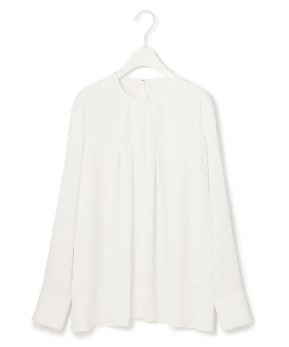 ICB 【UVケア・速乾】Back Satin Amunzen クルーネックブラウス 