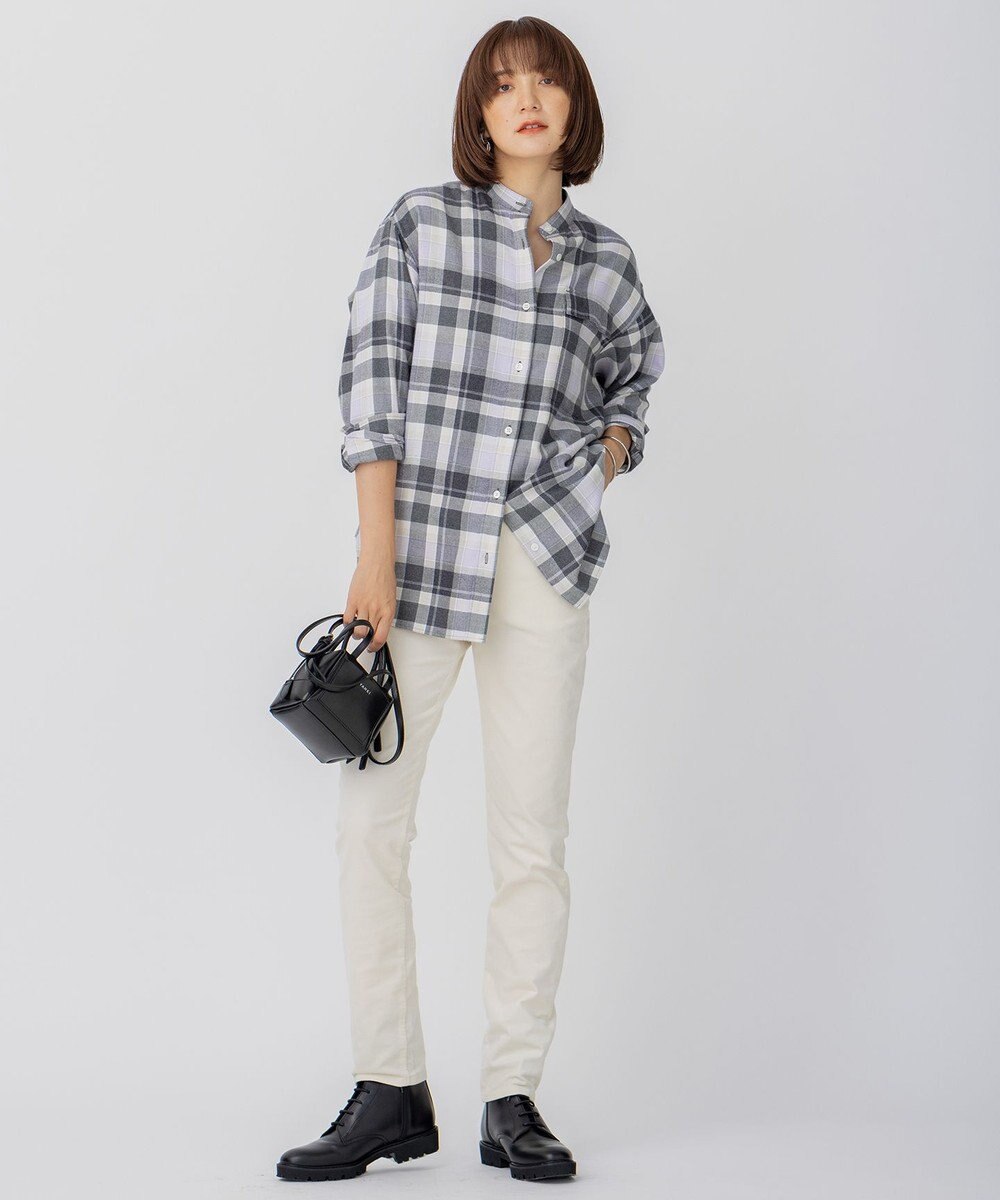 23区 【洗える】23区DENIM ベルベットストレッチ スキニーパンツ 