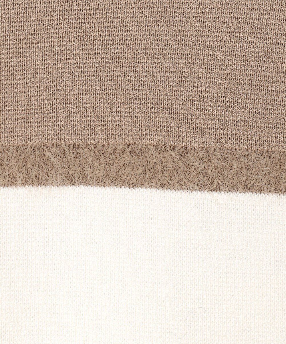 自由区 L 【カタログ掲載・洗える】モールコンビ ニット 