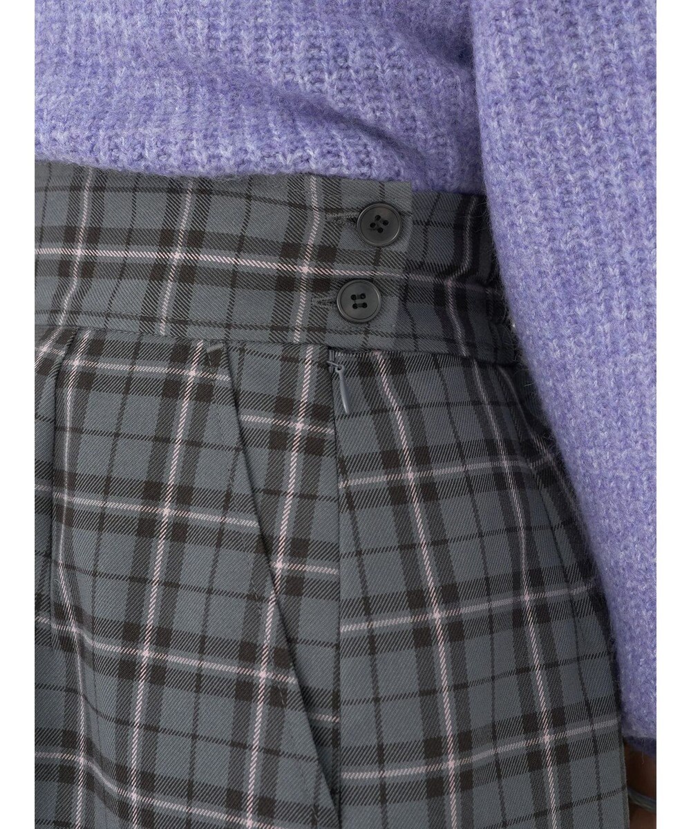 earth music&ecology チェックナロースカート 